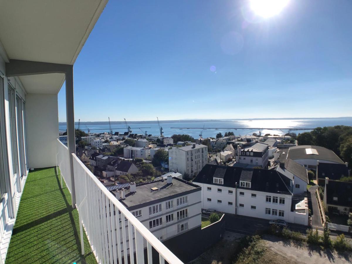 Superbe Appartement Avec Une Vue Mer Panoramique Brest Zewnętrze zdjęcie